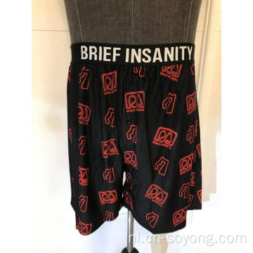 Wees raar, wees jezelf, korte broek met print voor heren